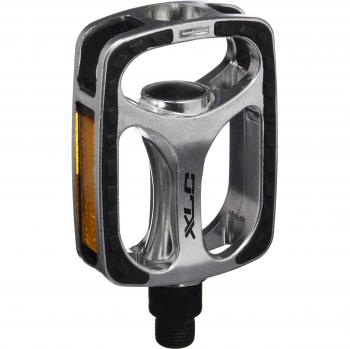 XLC pedal City/Comf.PD-C03 SBPlus Alu revest.c.goma, c.plata/negro,SB Plus