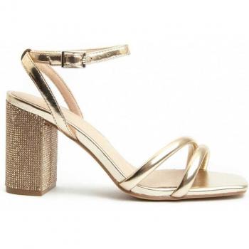 Sandalia Con Tacón Para Mujer Montevita Sanndarey6 90505 Dorado