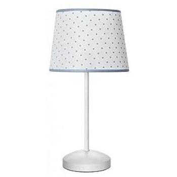 Lámpara de Sobremesa Okapi Celeste 1xe27 y Lámpara de Sobremesa Serie Misuri Beis/Cuero 1xe27 43x25d