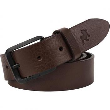 Cinturón de piel genuina para hombre Lois 501015 en color marrón con hebilla de metal, ideal para uso diario