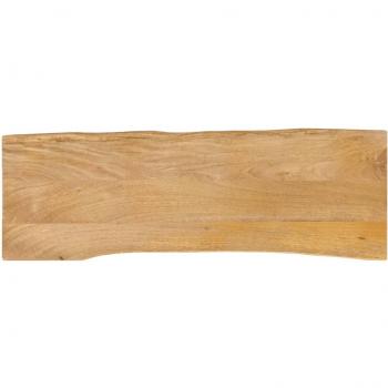 Encima de mesa 110x40x3,8 cm con bordes verdes en madera maciza de mango