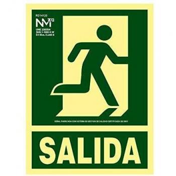 SEÑAL DE EVACUACIÓN SALIDA CLASE B