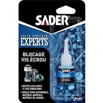Pegamento de Bloqueo para Tornillos y Tuercas SADER - 5 ml - Extra Fuerte para Automóviles, Bicicletas y Jardinería