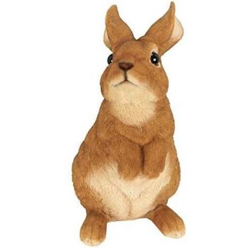 Conejo de pie en resina 25,5 cm