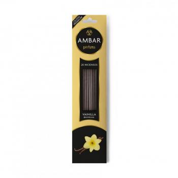 Incienso de Vainilla y Ámbar con Fragancia Premium - 20 varillas