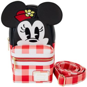 Loungefly Disney Minnie Mouse Crossbody Cup Holder Bag - Black