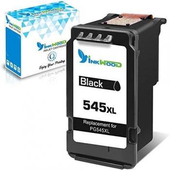 Inkwood 545 XL Cartucho Refabricado para Canon 545XL PG-545XL Negro Cartucho para Pixma Canon TS3150 MG2550s TS3350 TR4551 TS205 MG2950 MG3050 TR4550 MX495 TS3450 MG2550 MG2450