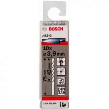 Bosch 2 608 585 485 - Pack de 10 brocas para metal HSS-G, DIN 338