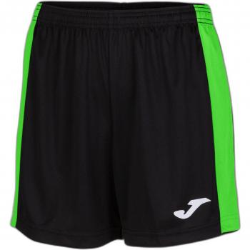 Short Joma Maxi Mujer Negro Verde Flúor