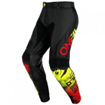 O'Neal Pantalones de Cross Mayhem Scarz Negro-Rojo con características de alta resistencia, diseño ergonómico, ventilación adecuada, refuerzos en las rodillas y ajuste personalizado