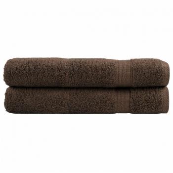 Toallas Premium SOLUND 2 piezas Marrón 100x200cm 600gsm
