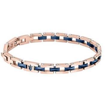 Pulsera Maserati Cerámica y Acero Inoxidable para Hombre, IP RG y Azul - JM422ATZ15