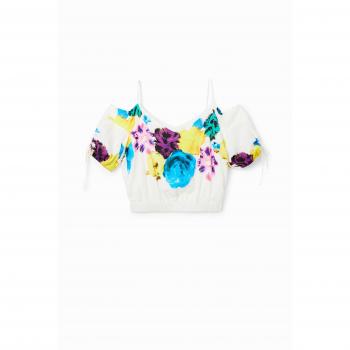 Desigual Multicolor Sleeveless Viscose Blouse with V-Neckline for Women - Size M