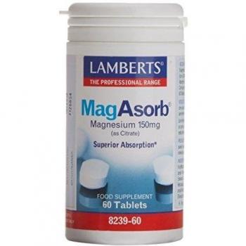 Lamberts MagAsorb Bioavailable Magnesium 150 mg Tablets