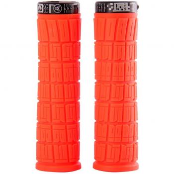 SB3 Flowy Am Par de empuñaduras de Bicicleta, Unisex, Rojo neón, Negro, 130x33