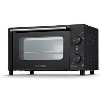 UNIVERSALBLUE Mini Horno Horno Eléctrico Sobremesa | Potencia 1050W | Capacidad 10L | Freidora de Aire