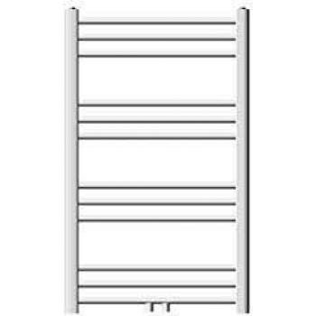 Radiador toallero curvado blanco 600 x 800 mm con conexión central ECD Germany