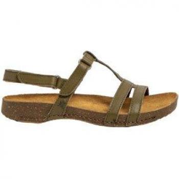 Sandalias de piel Art 0946 verde para mujer