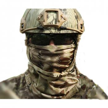 Aiyuda Braga multiusos, diseño táctico militar, para invierno, secado rápido, ideal para usar como gorro, bufanda y más, unisex, para senderismo, correr o ciclismo, hombre, color Wasteland Camo, tamaño talla única