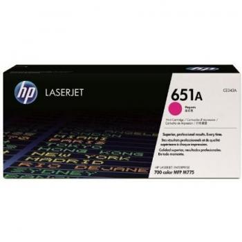 Cartucho de Tóner HP 651A Magenta Original para LaserJet MFP M775 Series, 16.000 Páginas - CE343A
