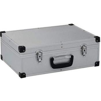 vidaXL Tool Suitcase 46x33x16 cm Silver Aluminium - Type: Tool Suitcase, Dimensions: 46x33x16 cm, Material: Silver Aluminium