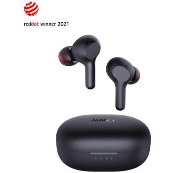 AUKEY EP-T25 Auriculares Inalámbricos Bluetooth 5.0 True Wireless Earbuds Mini Ultralight Dentro de Oído con Microfono para Llamadas, Música, Deporte y Uso