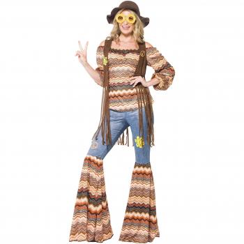 Disfraz de Hippie Armonía para Mujer - Talla M