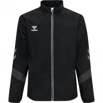 Hummel Chaqueta Lead Training - Chaqueta de entrenamiento, diseño moderno, material transpirable, cierre con cremallera, bolsillos laterales con cremallera, logotipo Hummel en el pecho, ajuste cómodo y flexible