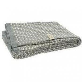 Pequeños Naturals 516-511-00057 - Manta de punto, 75 x 100 cm, color: gris / beige / blanco
