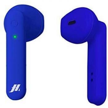 SBS Auriculares estéreo inalámbricos TWS Beat True con micrófono y botón de Llamada/Llamada, Funda de Carga, hasta 2,5 Horas de reproducción de música, Color Azul