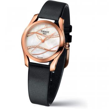 Reloj Tissot T-Wave II de Mujer con Esfera de Madreperla y Diamantes (T1122103611100)