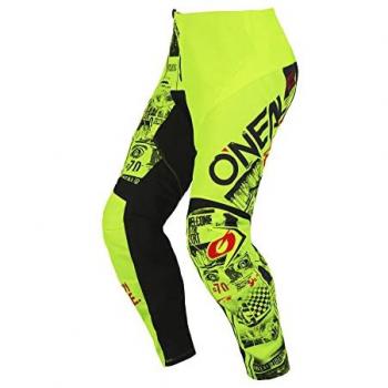 O'Neal Pantalones de Cross Niño ELEMENT ATTACK V.23 Amarillo-Negro - Pantalones juveniles de motocross, color amarillo y negro, diseño Element Attack, talla 24