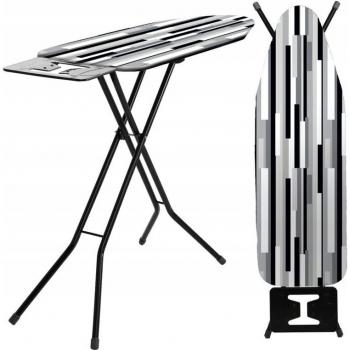 Tabla de Planchar Plegable 120x38cm con Antideslizantes y Soporte Ligero