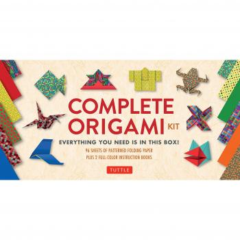 Complete origami kit everything you need is in this box origami kit with 2 books 96 papers 30 projects