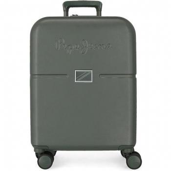 Pepe Jeans Maleta de Cabina Accent Rígida Expandible Verde 40x55x20cm 37L
