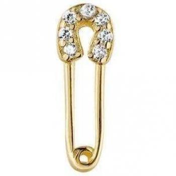 Piercing Earcandy Silver Pin de Plata 925 bañado en Oro Amarillo 18k
