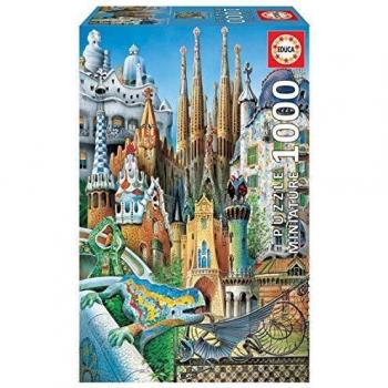 Educa Puzzle Miniature 1000 Pieces Collage Gaudí