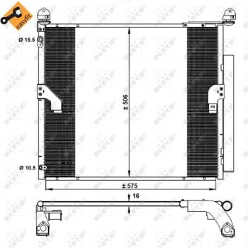 Condensador de aire acondicionado EASY FIT NRF 350335