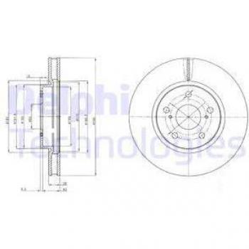 Disco de freno DELPHI BG4139C