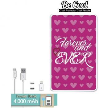 Becool® - Batería Externa Power Bank 4000 mah + Gratis 1 cable USB-MicroUsb