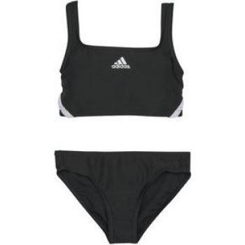 Bikini Adidas 3 Tiras para Niñas Negro 128 - Maillot de Baño Performance de Dos Piezas