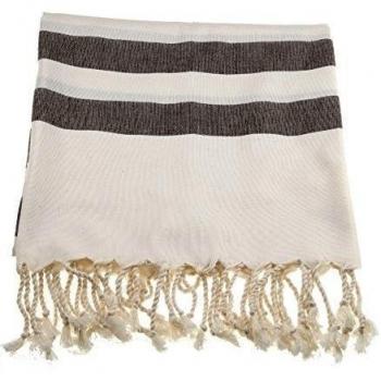 DolceMora Simple Life Silk & Cotton - Toalla multiusos Peshtemal, 30 x 30 cm, color marrón