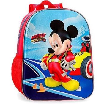 Disney Mochila Lets Roll Mickey, Multicolor, 33 cm