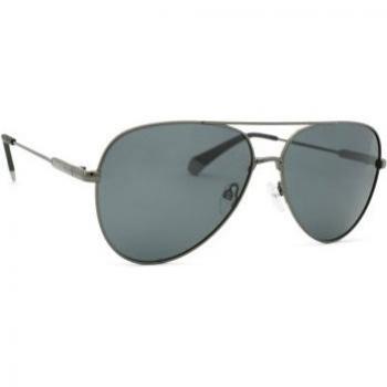 Polaroid Unisex Metal Frame Pilot Sunglasses with UV Protection - Model PLD 6187/S KJ1/M9, Gray, One Size