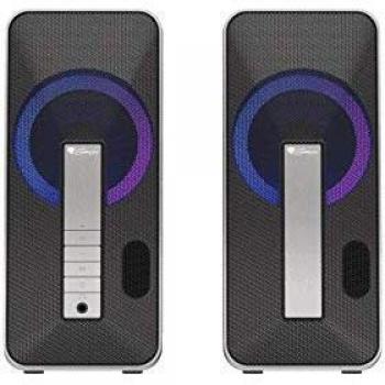 Genesis Helium 100BT 2.0 Bluetooth Speakers with RGB Lighting, 10W
