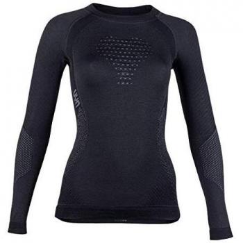 Camiseta Térmica UYN Fusyon Manga Larga Merino Negra/Antracita Mujer - XS