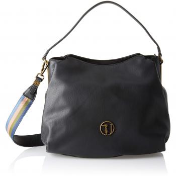 Trussardi Jeans - Rabarbaro Hobo Bag, Mujer, Negro