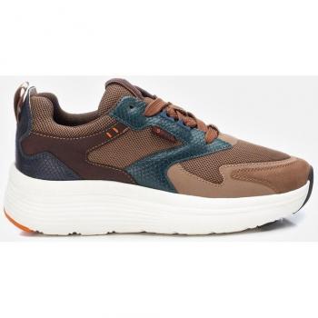 Zapatilla deportiva de mujer Refresh 171405 beige con cierre de cordón