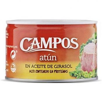 CAMPOS, Conserva de atún en aceite de girasol - lata de 400 g