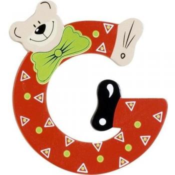 Playshoes - Wooden Letter G with Bear - 10 cm